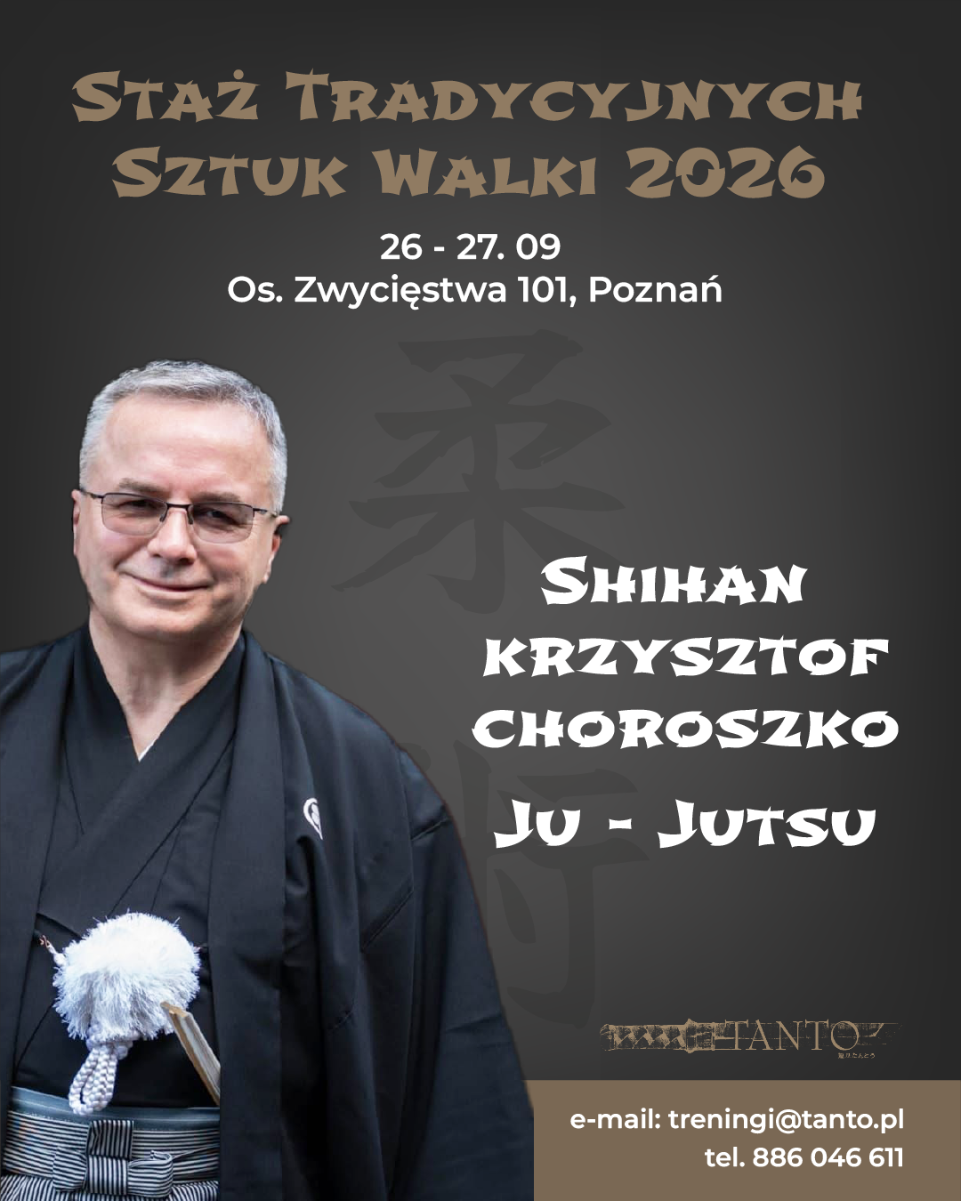 Portret: Shihan Krzysztof Choroszko