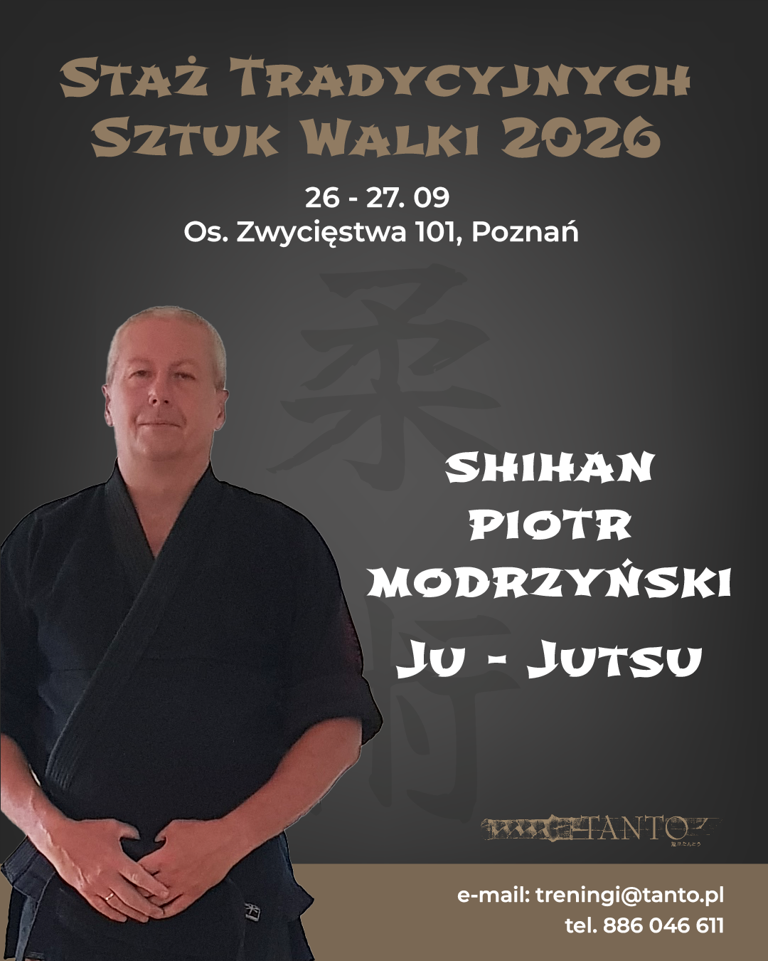 Portret: Shihan Piotr Modrzyński